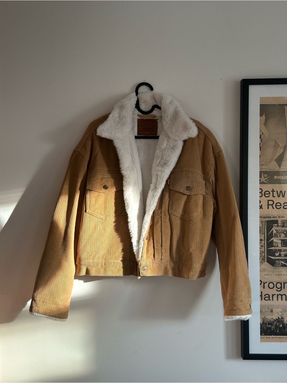 Levi's Camel Corduroy Sherpa-Lined Jacket